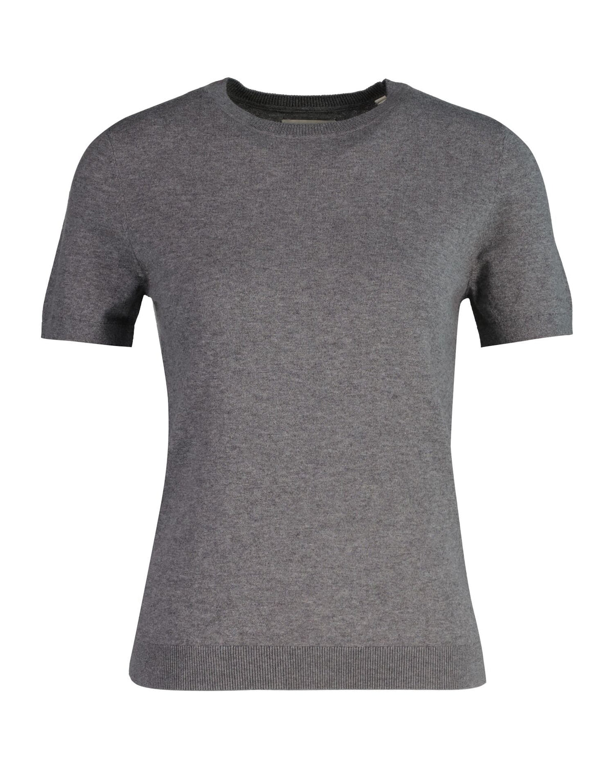 Light Knit Short Sleeve Crew Neck Sweater