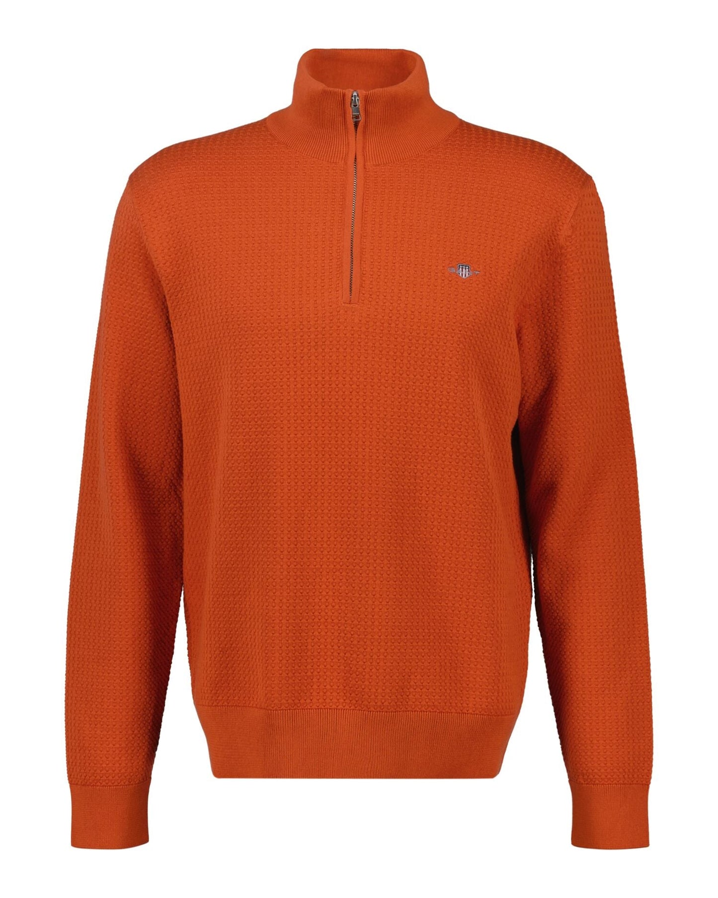 Textured Cotton Short Sleeve Polo