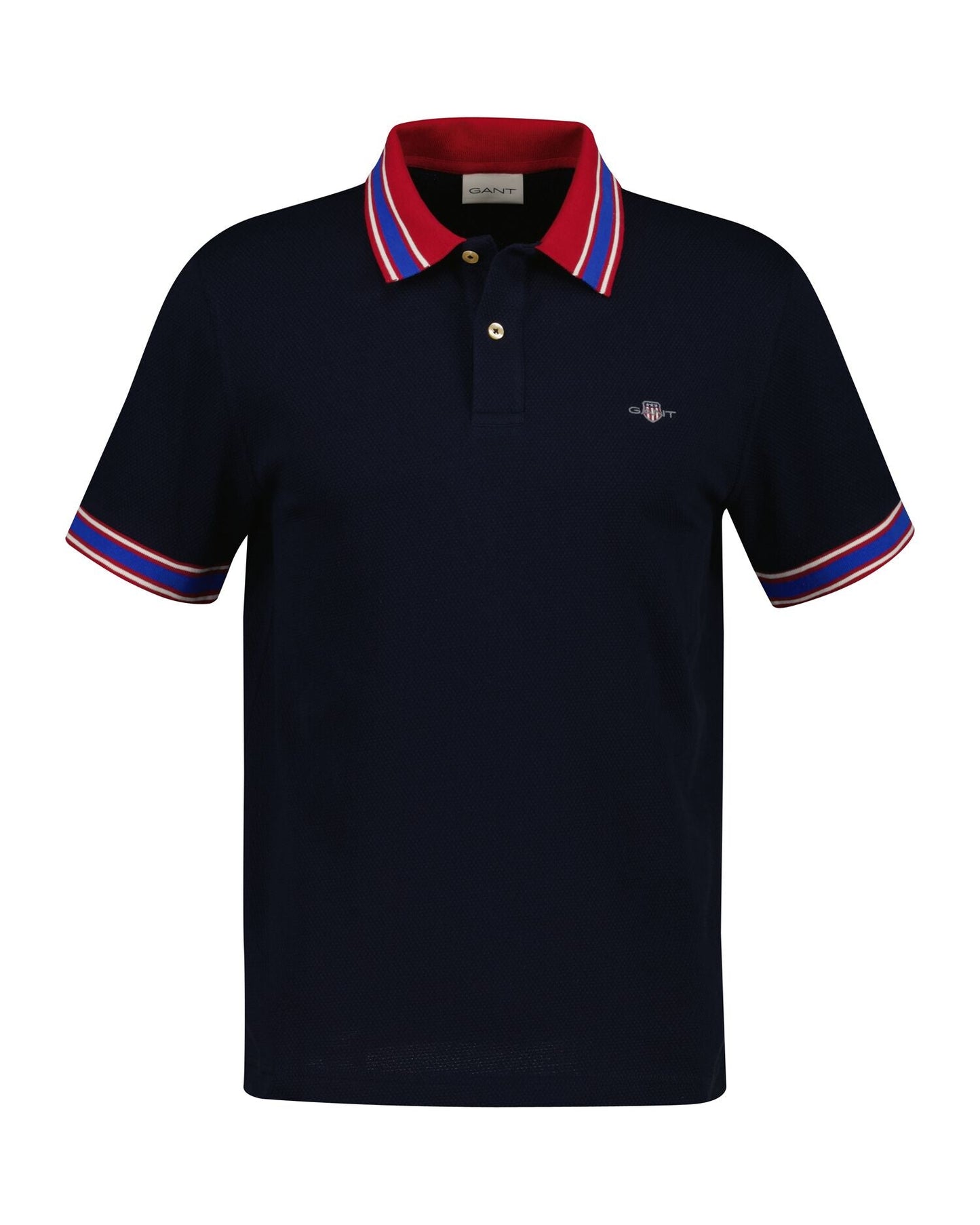 Gant Popcorn Texture Short Sleeve Polo