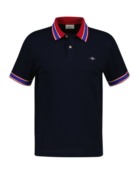 Gant Popcorn Texture Short Sleeve Polo