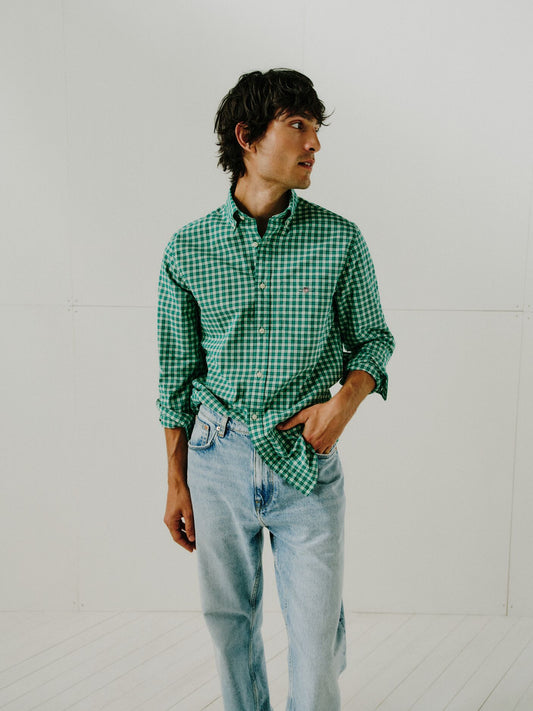 REG CLASSIC POPLIN CHECK SHIRT