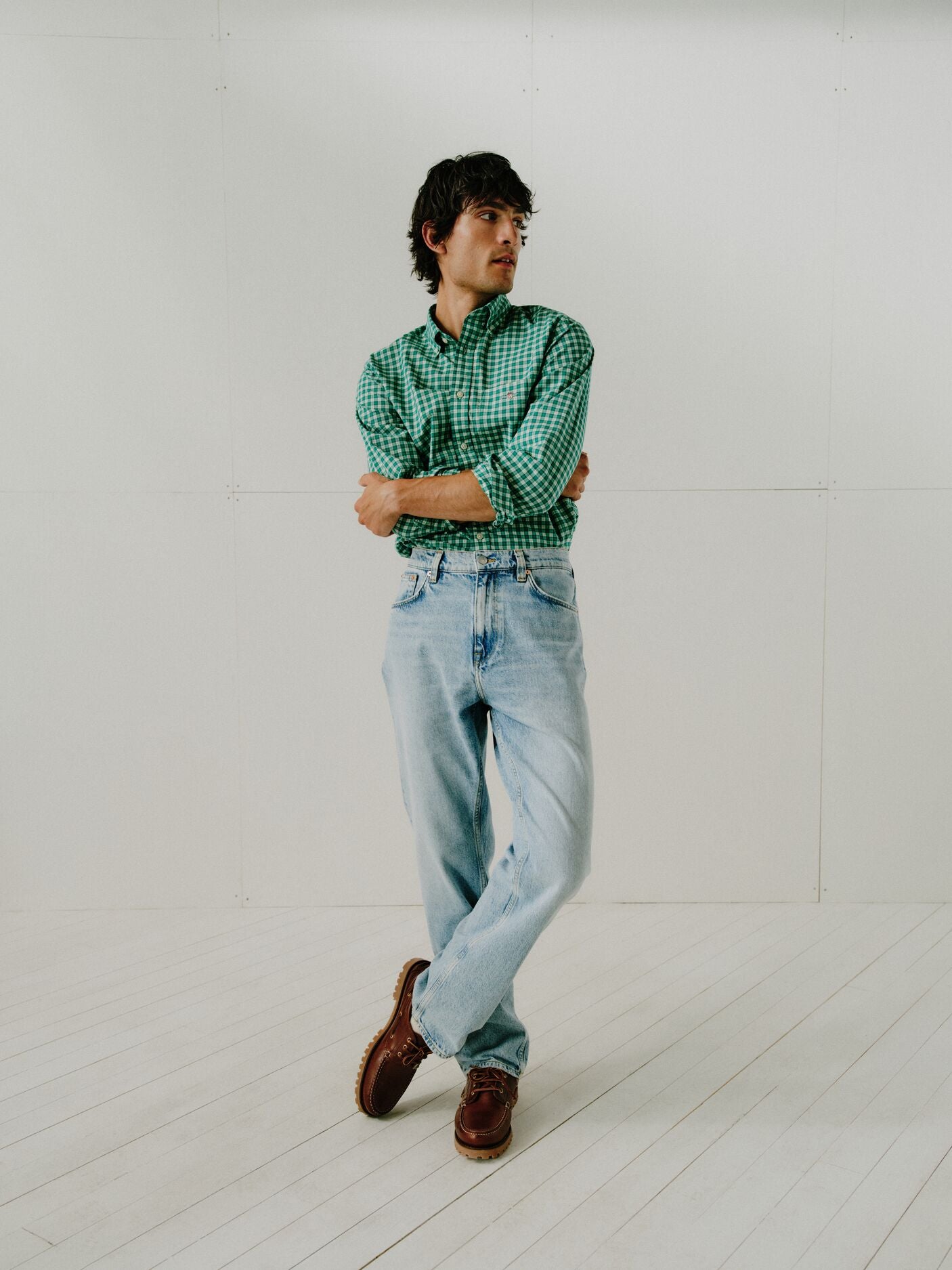 REG CLASSIC POPLIN CHECK SHIRT