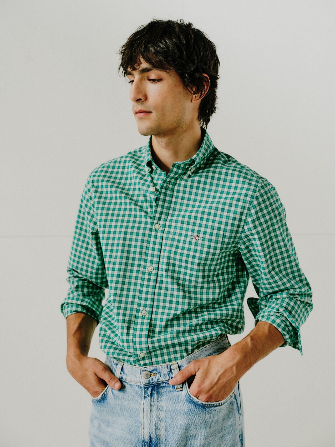 REG CLASSIC POPLIN CHECK SHIRT