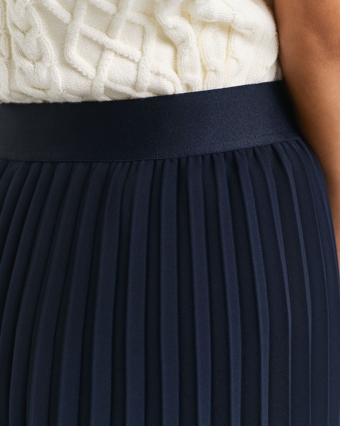 Pleated Midi Skirt