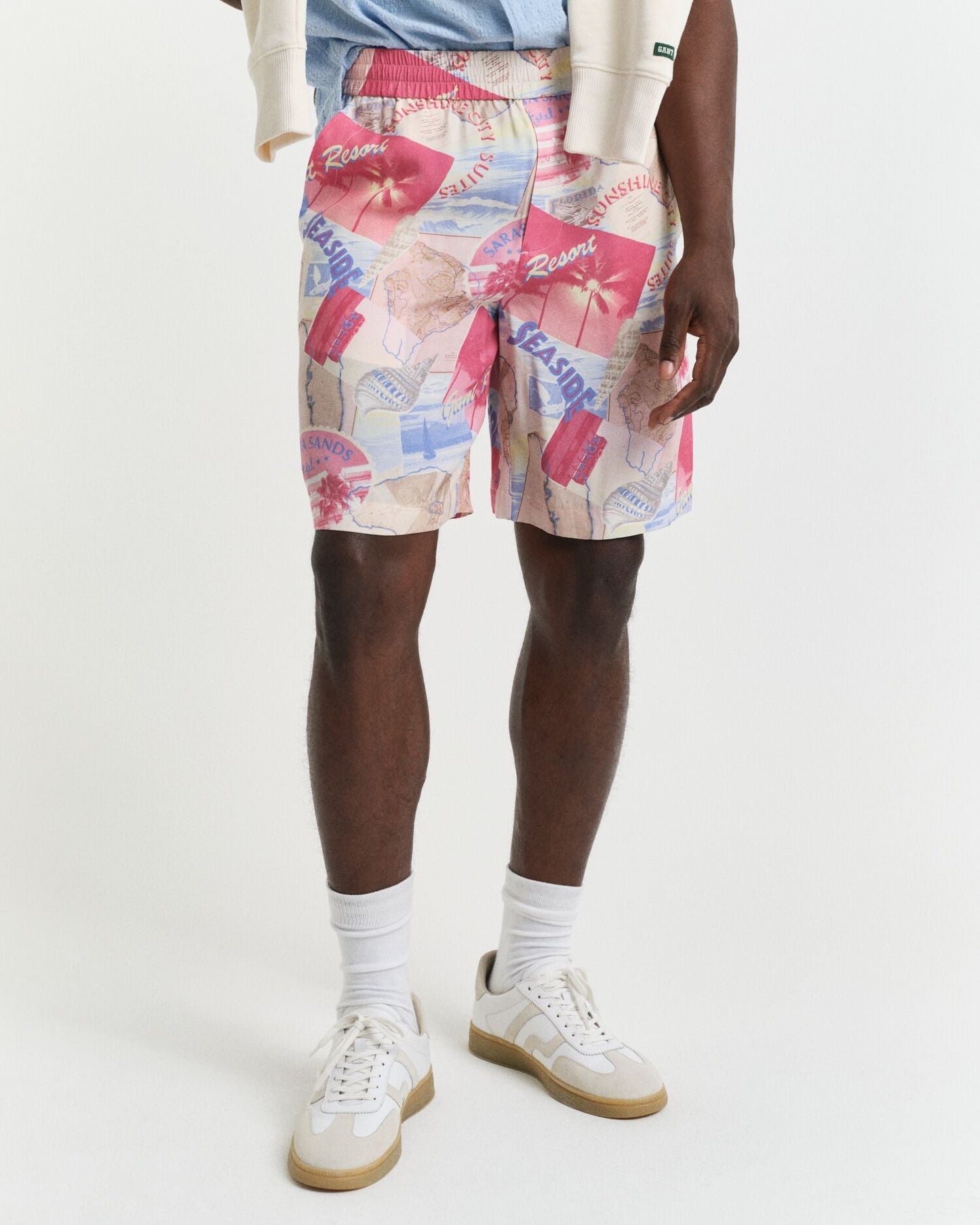 Men’S Resort Printed Drawstring Shorts