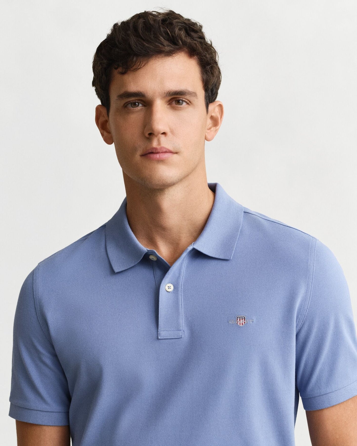 Regular Shield Short Sleeve Pique Polo