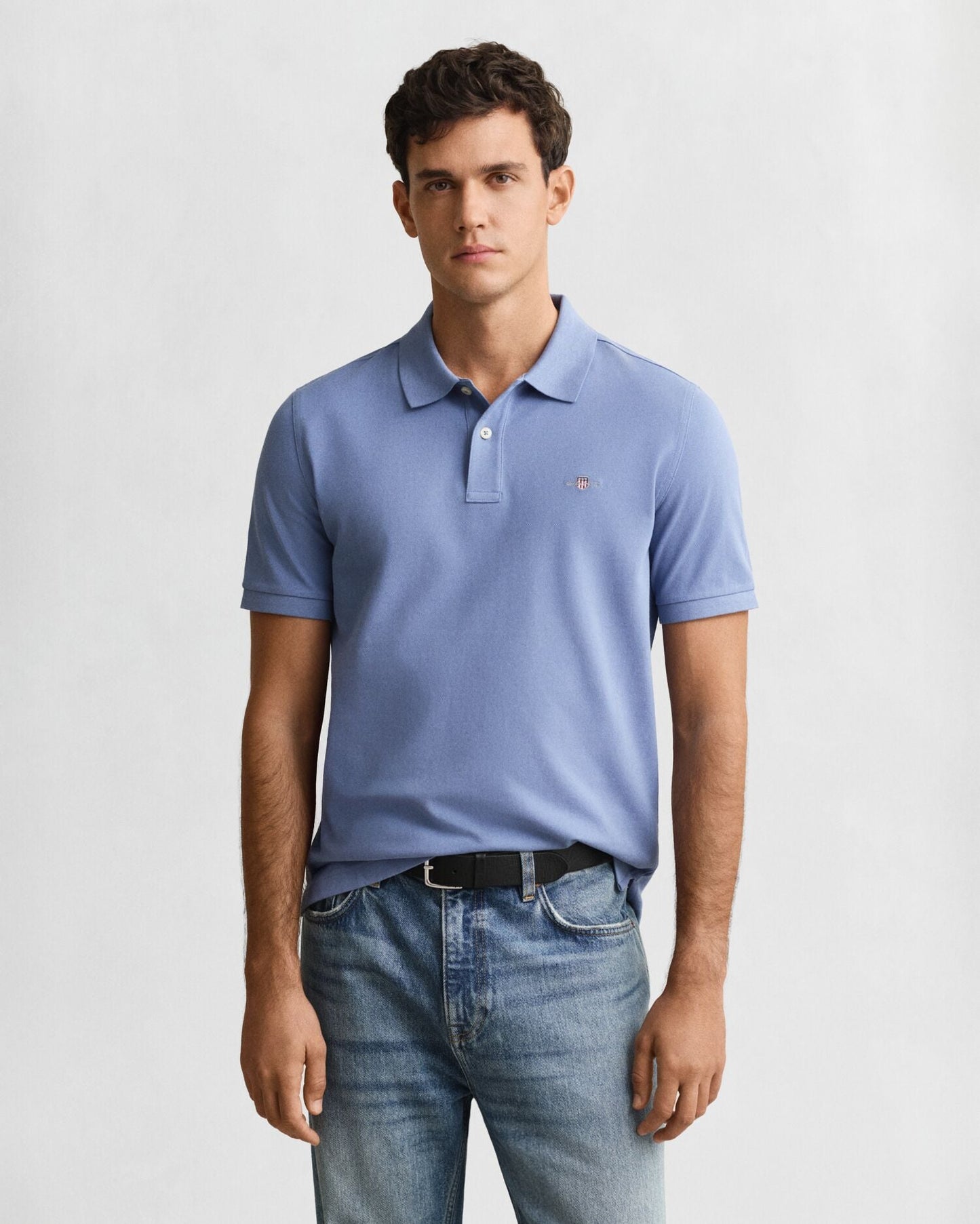 Regular Shield Short Sleeve Pique Polo