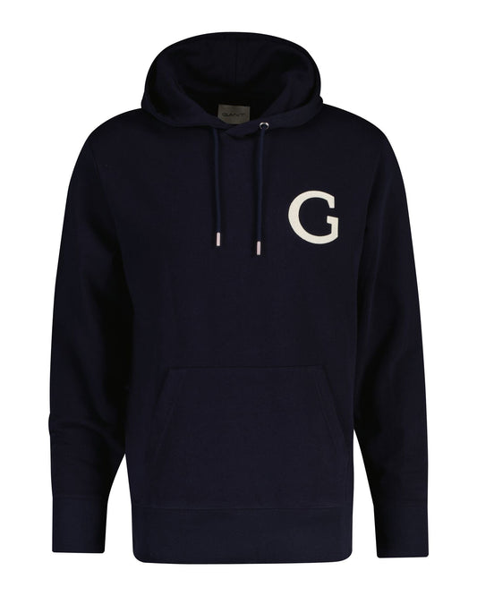 Cotton Blend Hoodie With Logo Badge