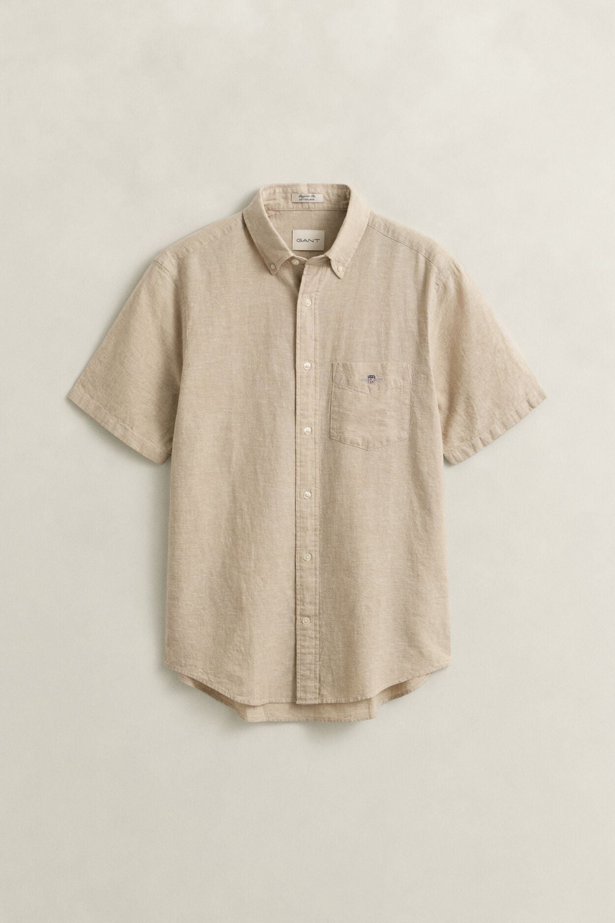 Regular Cotton Linen Ss Shirt