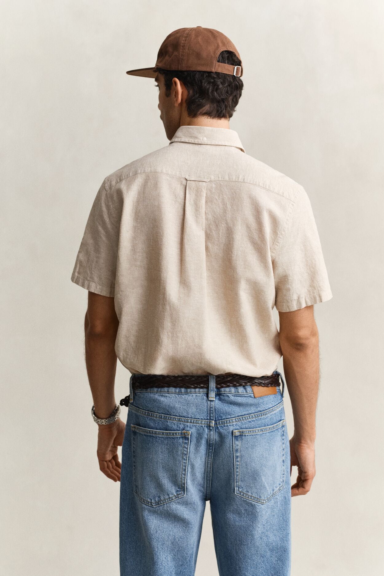 Regular Cotton Linen Ss Shirt