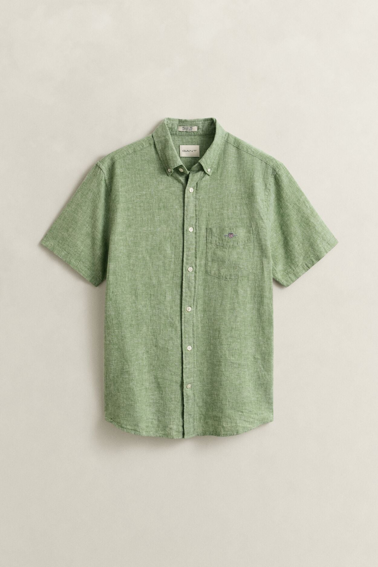 Regular Cotton Linen Ss Shirt