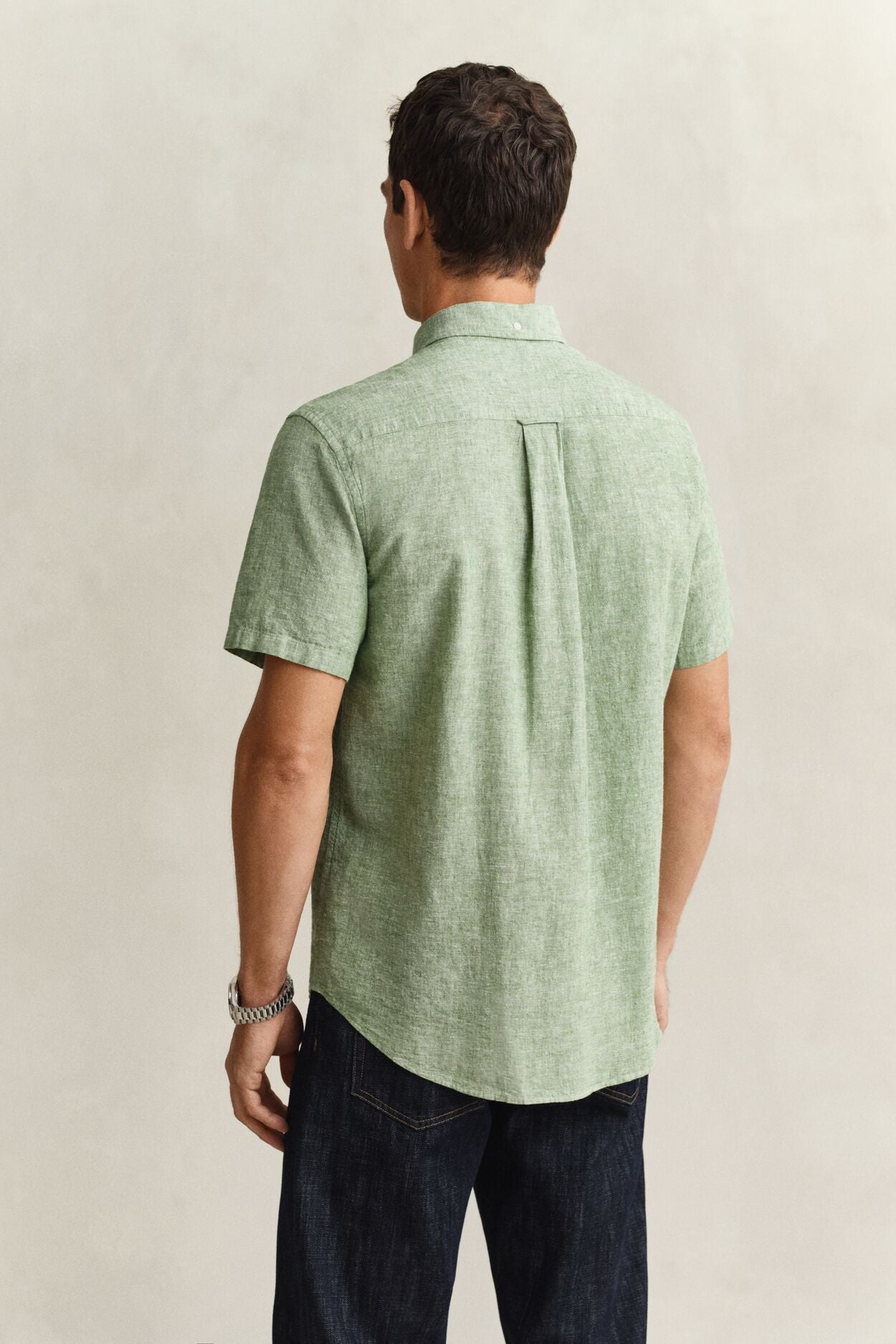 Regular Cotton Linen Ss Shirt