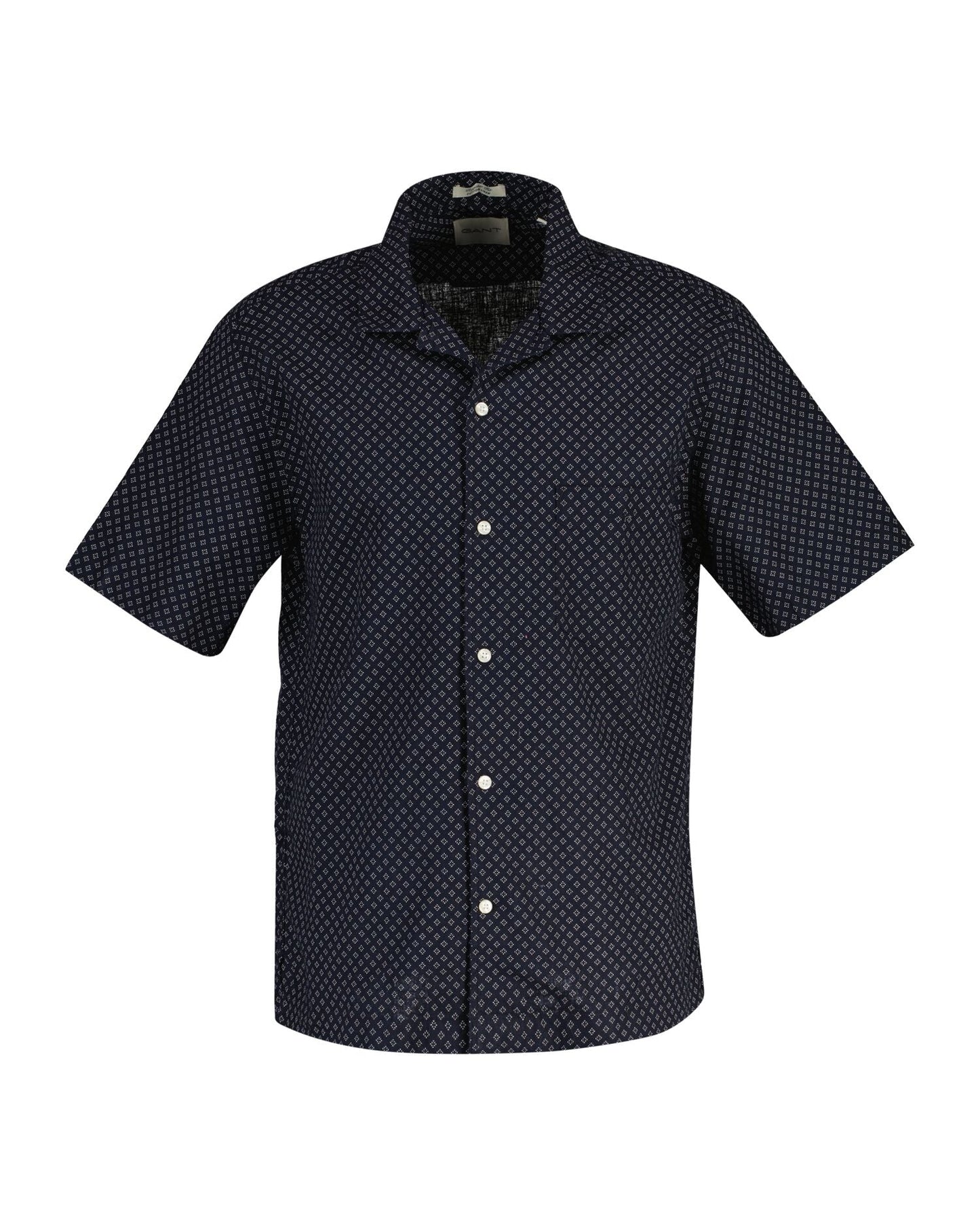 Regular Cotton Linen Print Ss Shirt