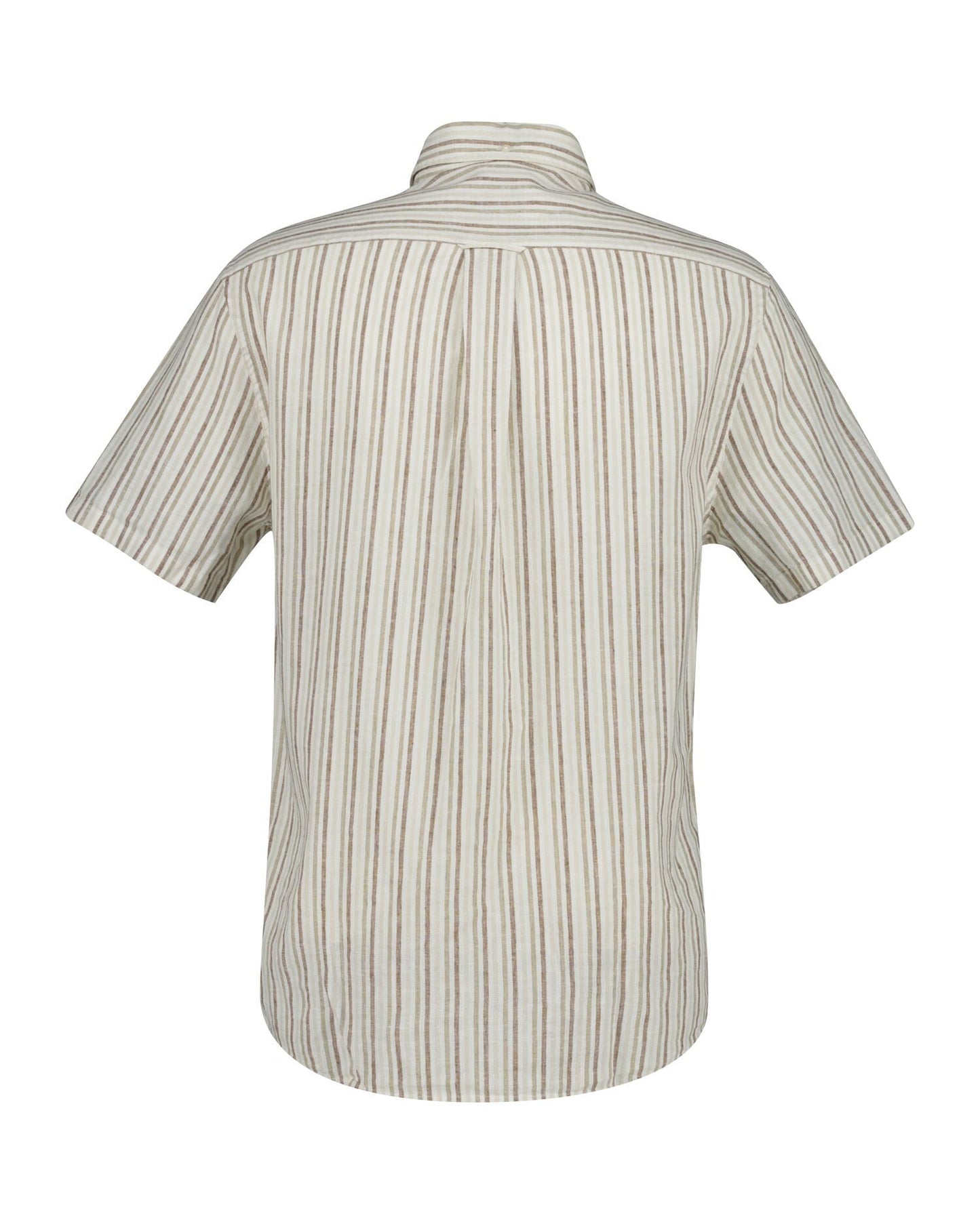 Regular Cotton Linen Stripe Ss Shirt