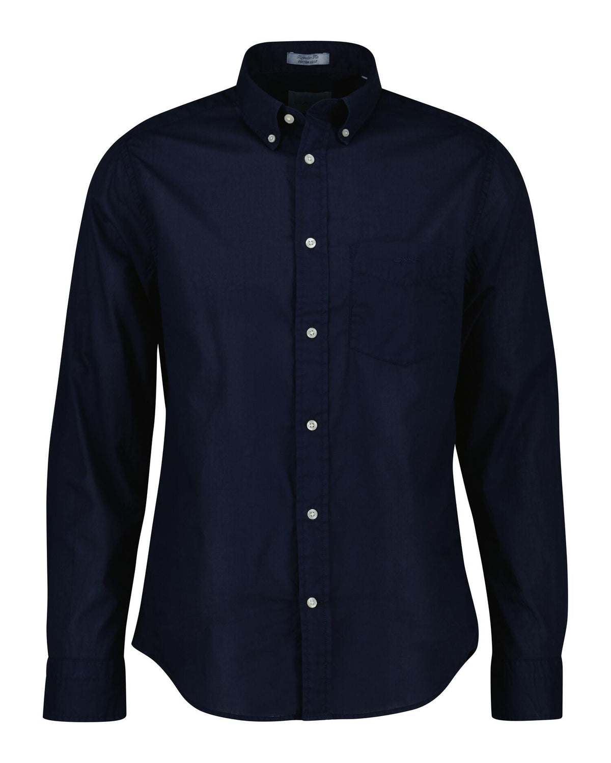 Regular Fit Garment-Dyed Cotton Voile Shirt