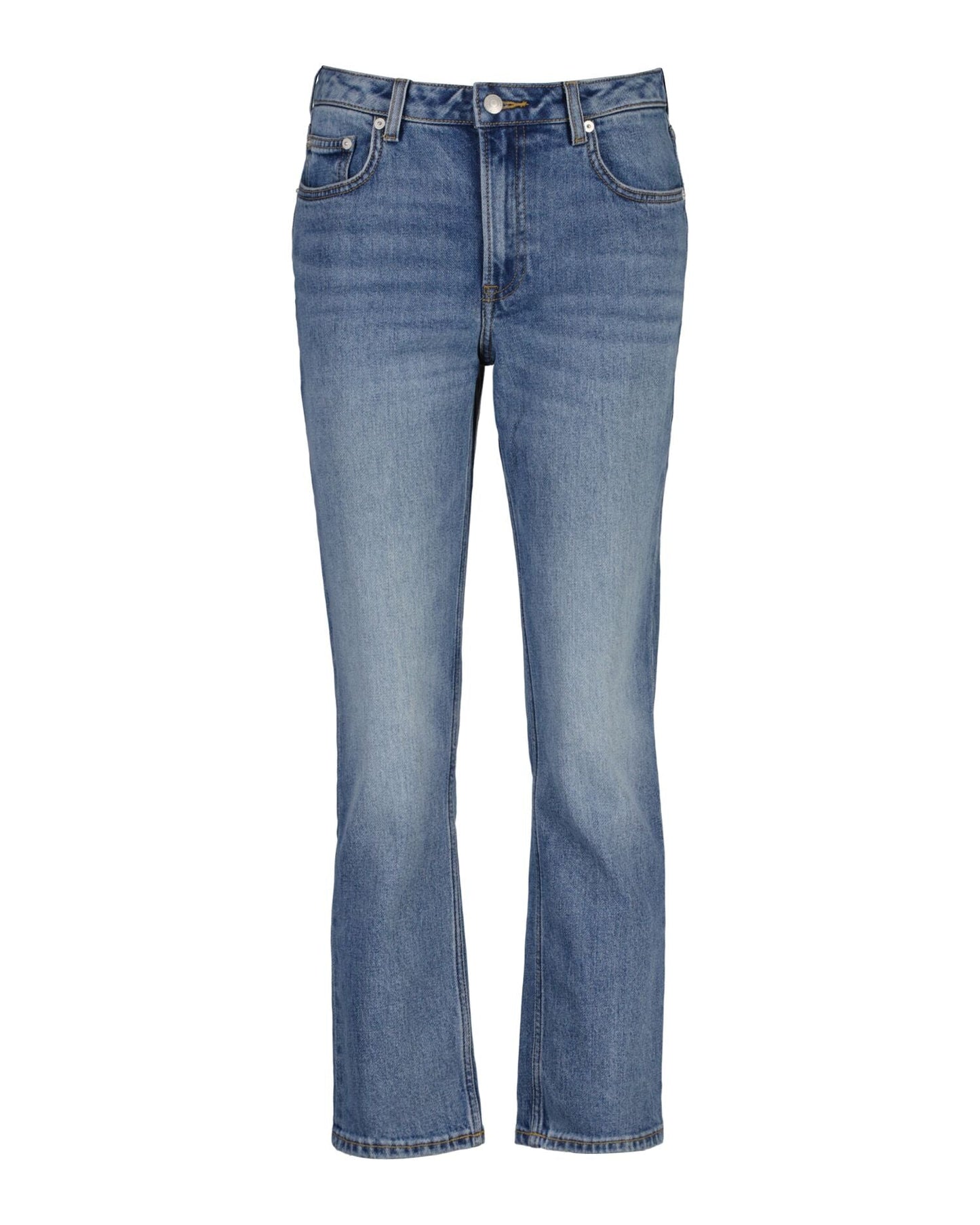 Cropped Straight Stretch Jeans