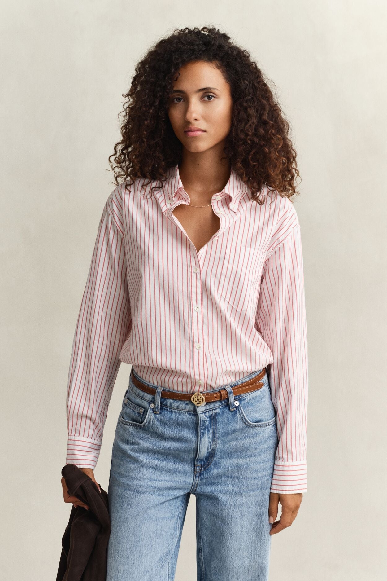 Relaxed Luxury Oxford Stripe Bd Shirt