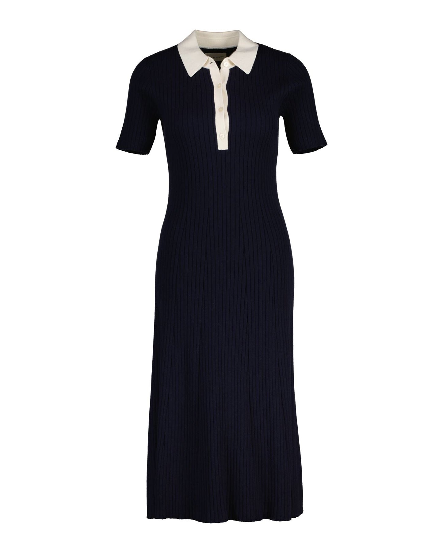 Rib Knit Polo Dress