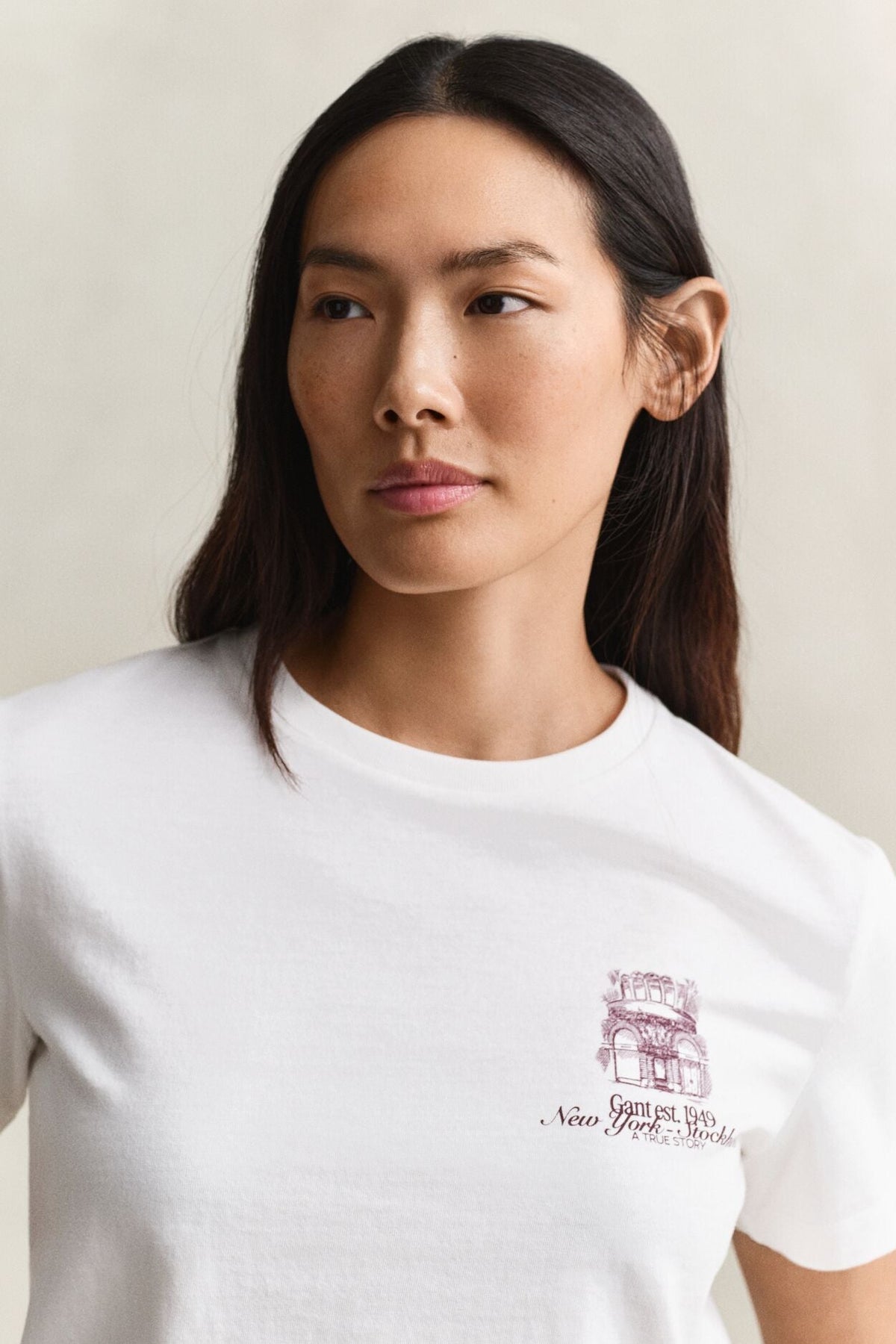 Gant  Regular Fit Graphic Crew Neck T-Shirt