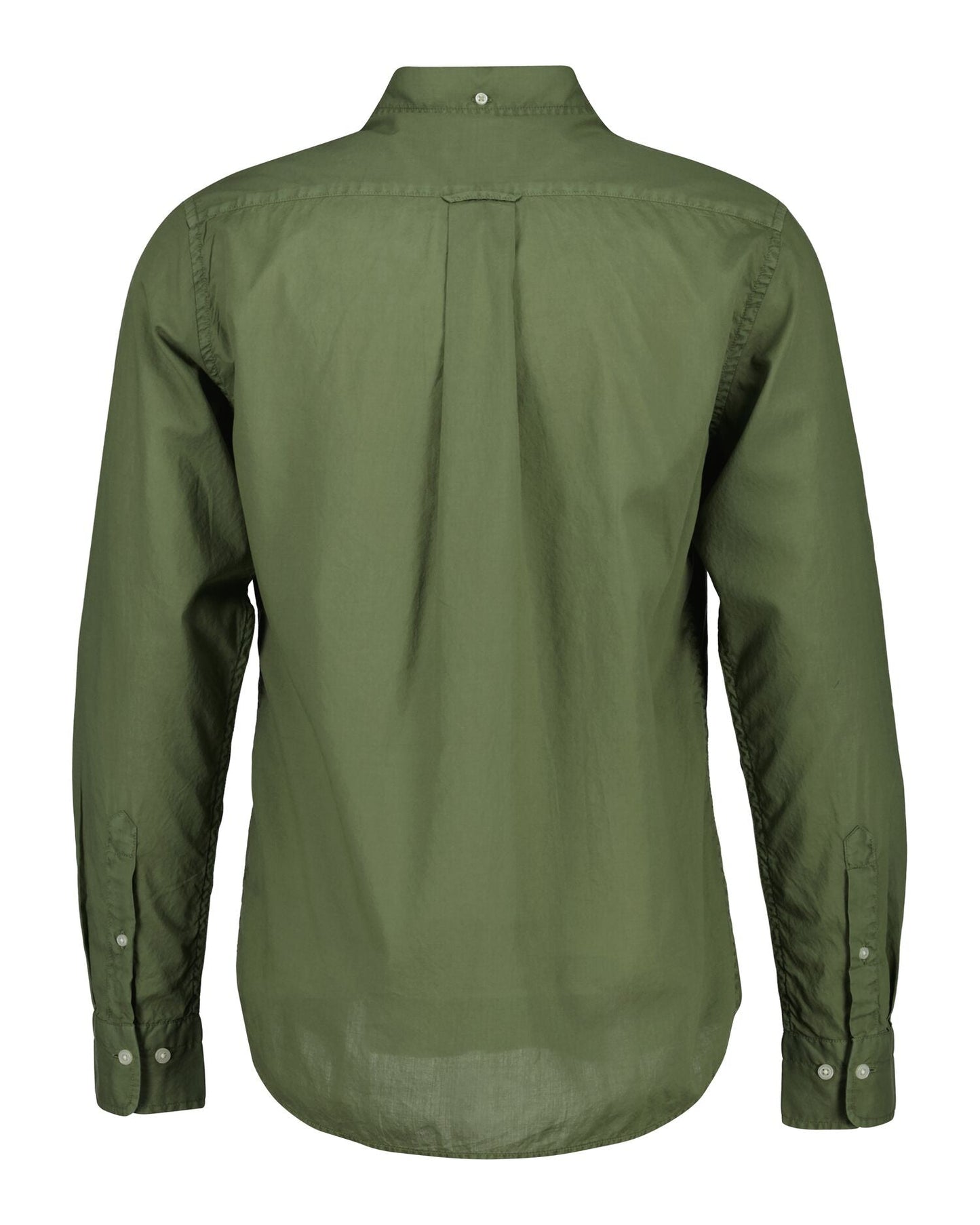 Regular Fit Garment-Dyed Cotton Voile Shirt