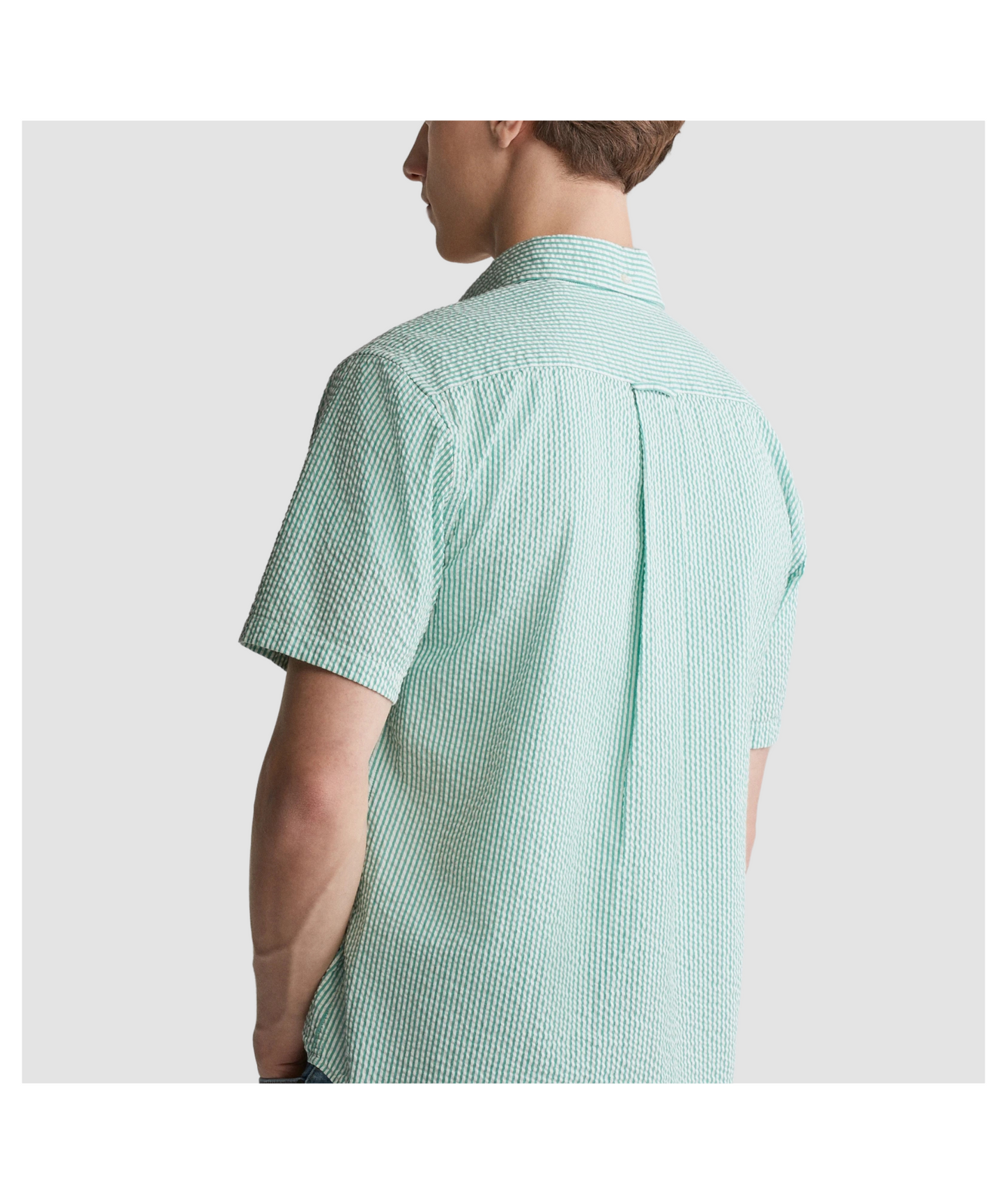 REGULAR SEERSUCKER STRIPE SS SHIRT