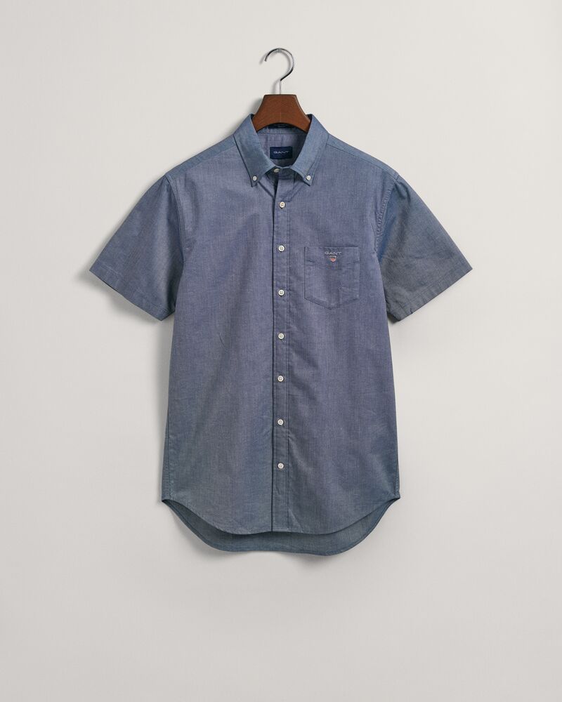 Regular Fit Short Sleeve Oxford Shirt Persian Blue / S