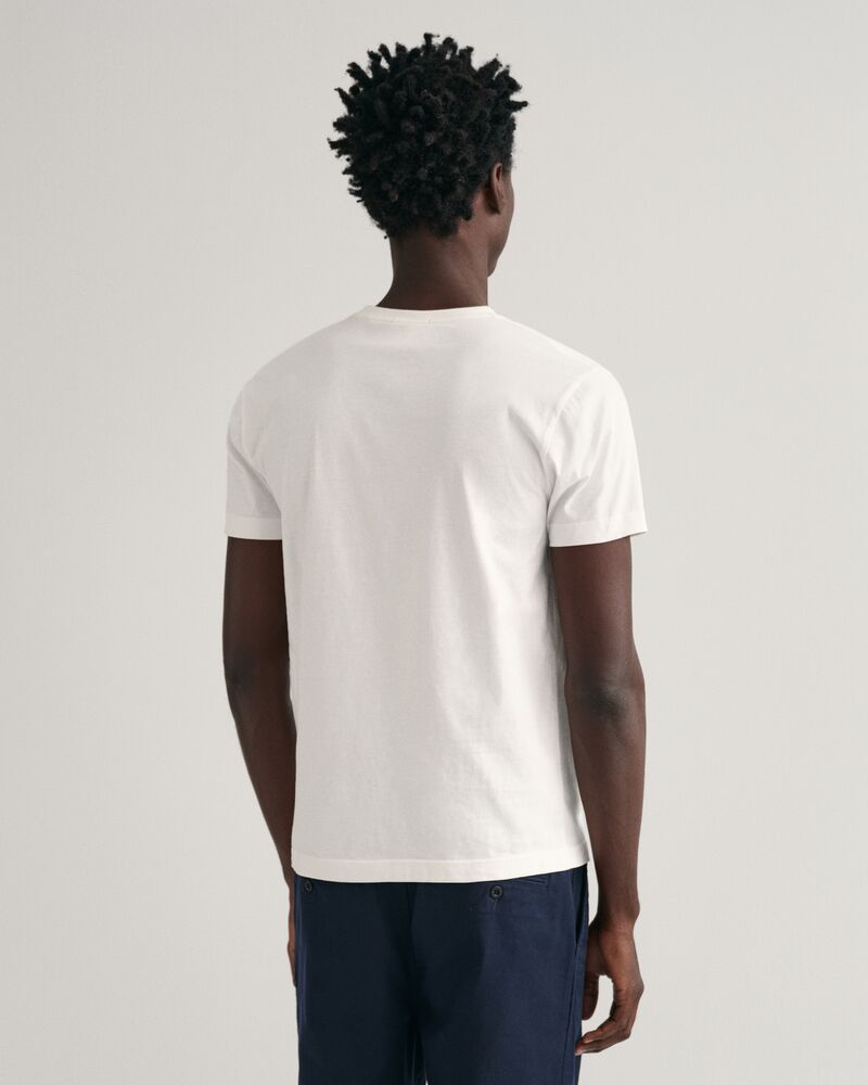 Slim Fit Shield T-Shirt White / S