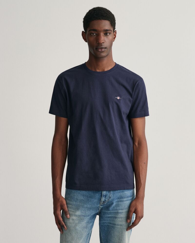 Slim Fit Shield T-Shirt Evening Blue / S