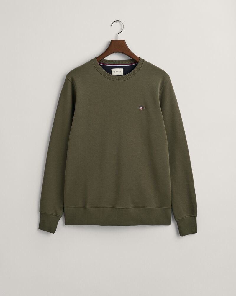 Regular Fit Shield C-Neck Sweat Juniper Green / M