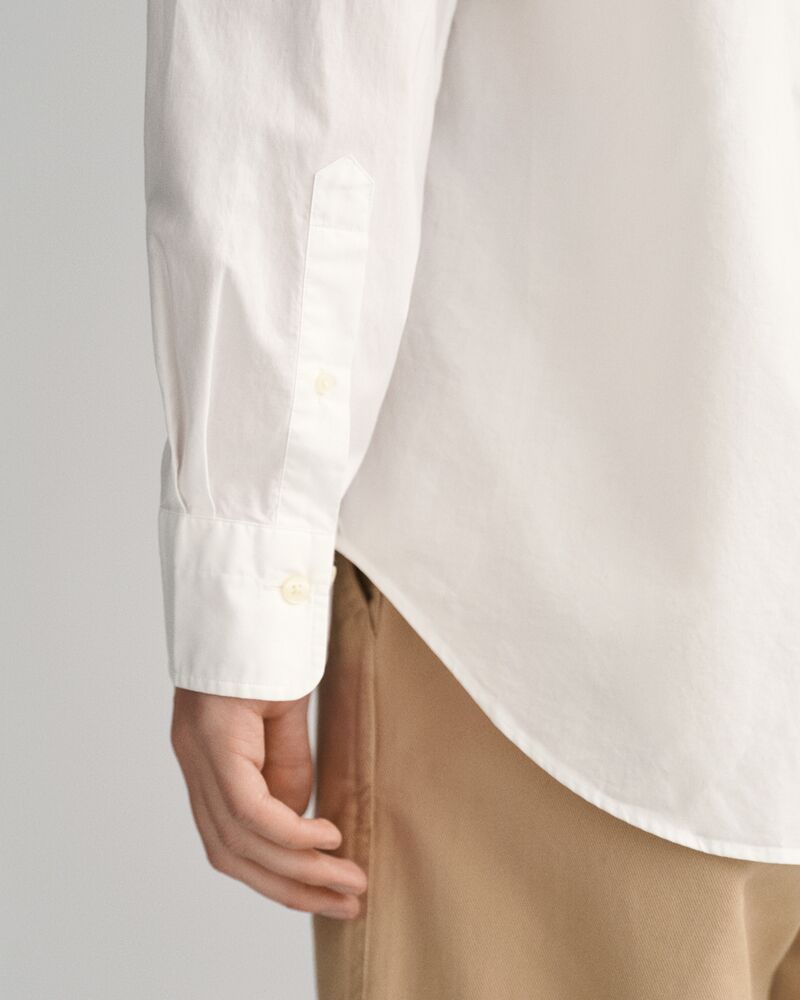 Regular Fit Poplin Shirt White / S