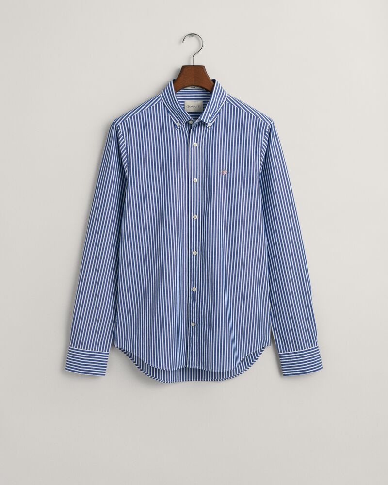 Slim Poplin Stripe Shirt College Blue / S