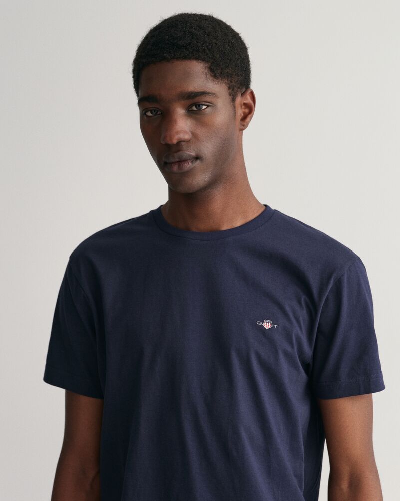 Slim Fit Shield T-Shirt Evening Blue / S