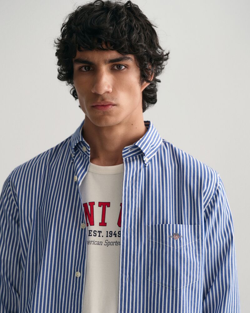 Regular Poplin Stripe Shirt