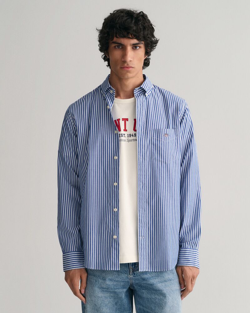 Regular Poplin Stripe Shirt