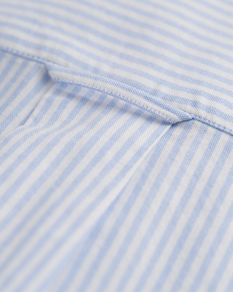 Regular Fit Banker Stripe Classic Oxford Shirt Light Blue / S