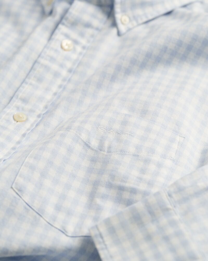 Regular Fit Jaspé Yarn Gingham Shirt Muted Blue / S