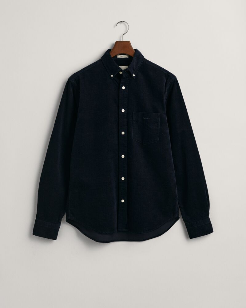 Regular Fit Corduroy Shirt Evening Blue / S