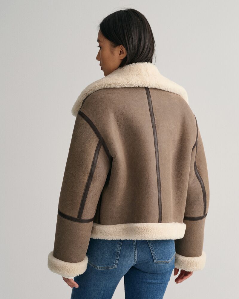 Shearling Jacket Ebony Black / M