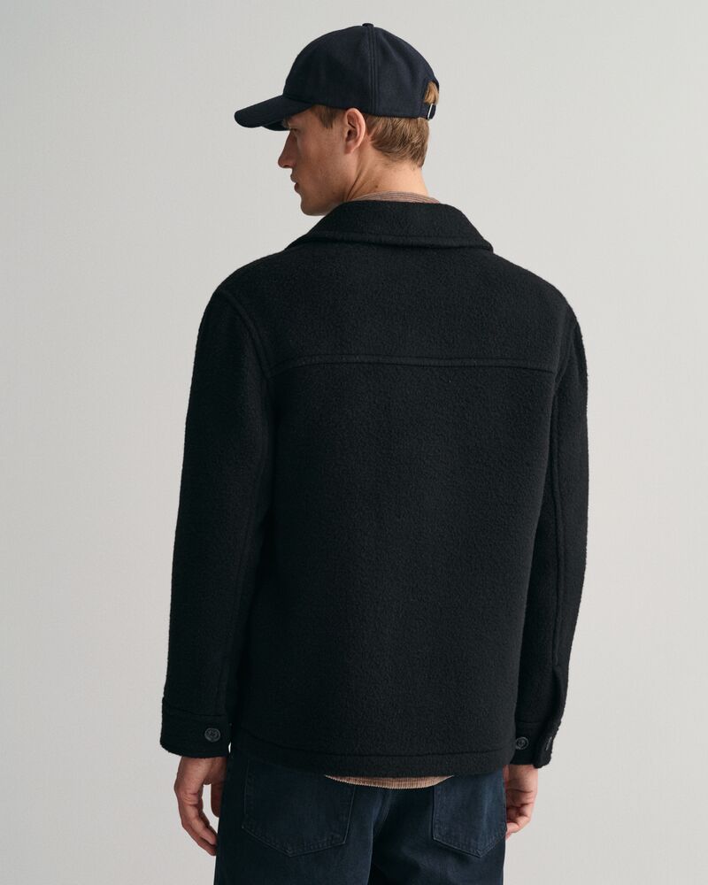 Short Wool Jacket Black / 48