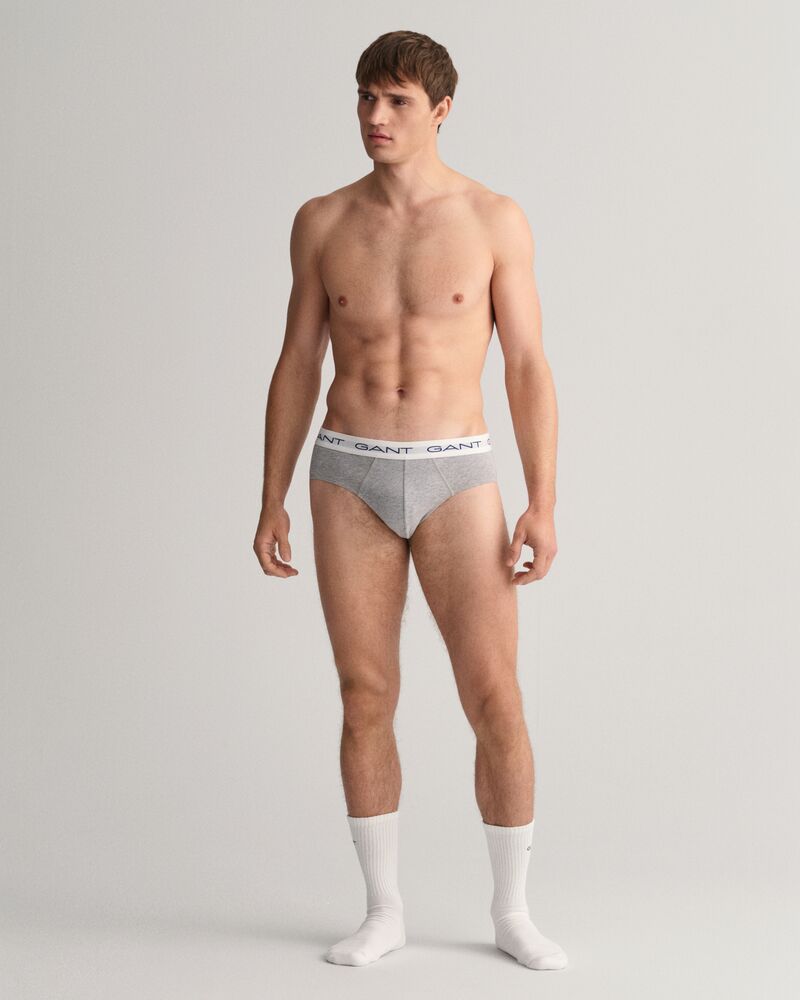 Brief 3-Pack Grey Melange / S