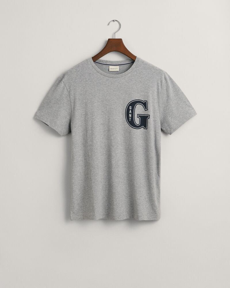 G Graphic T-Shirt Grey Melange / S