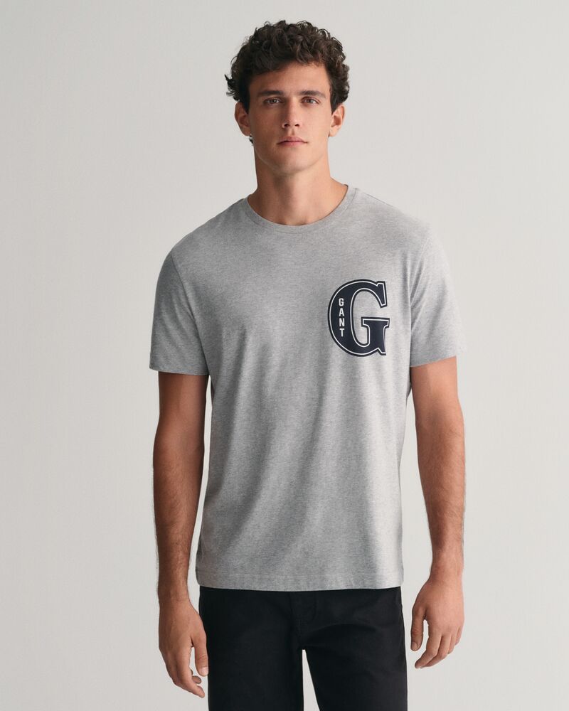 G Graphic T-Shirt Grey Melange / S