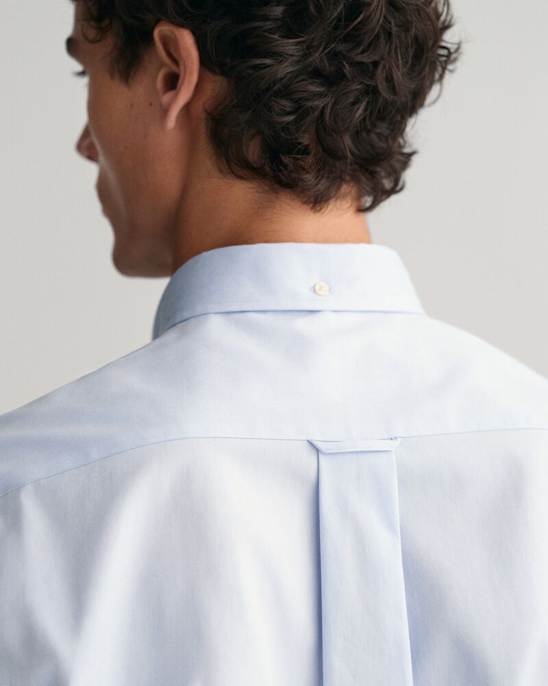 Slim Fit Poplin Shirt Light Blue / S