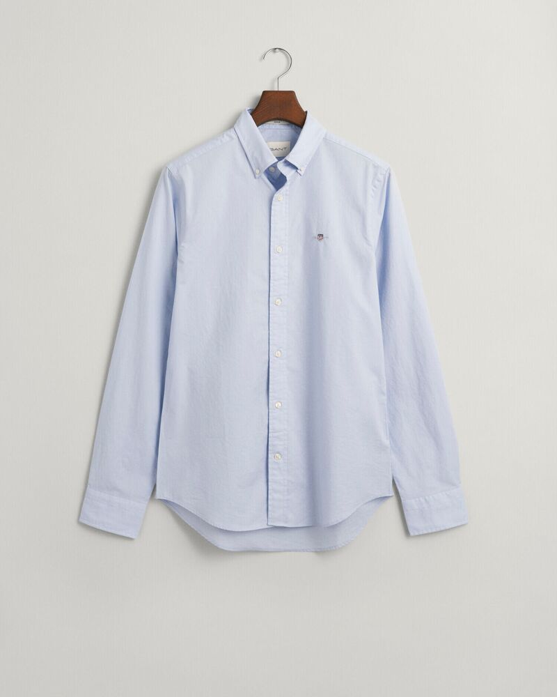 Slim Fit Poplin Shirt Light Blue / S