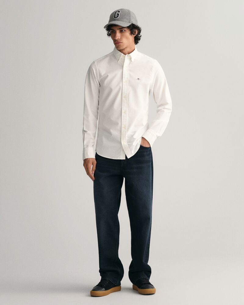 Slim Fit Classic Oxford Shirt White / S