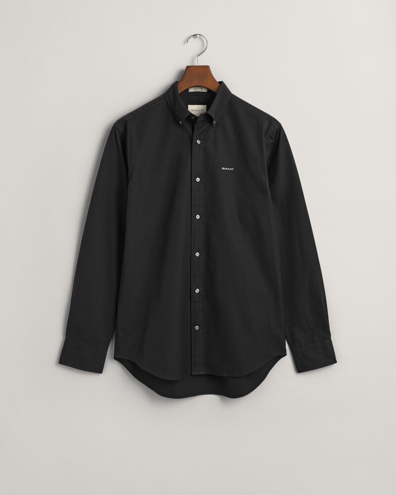 Regular Fit Pinpoint Oxford Shirt Black / S