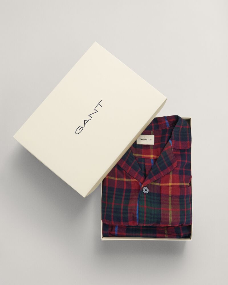 Flannel Pajama Pants & Shirt Gift Box Plumped Red / S