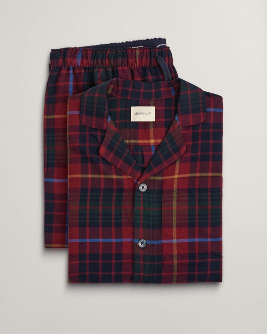 Flannel Pajama Pants & Shirt Gift Box Plumped Red / S