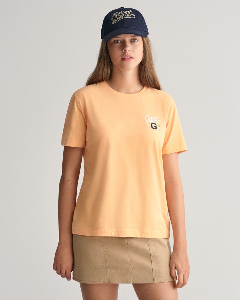 Gant Graphic T-Shirt Coral Apricot / 134/140