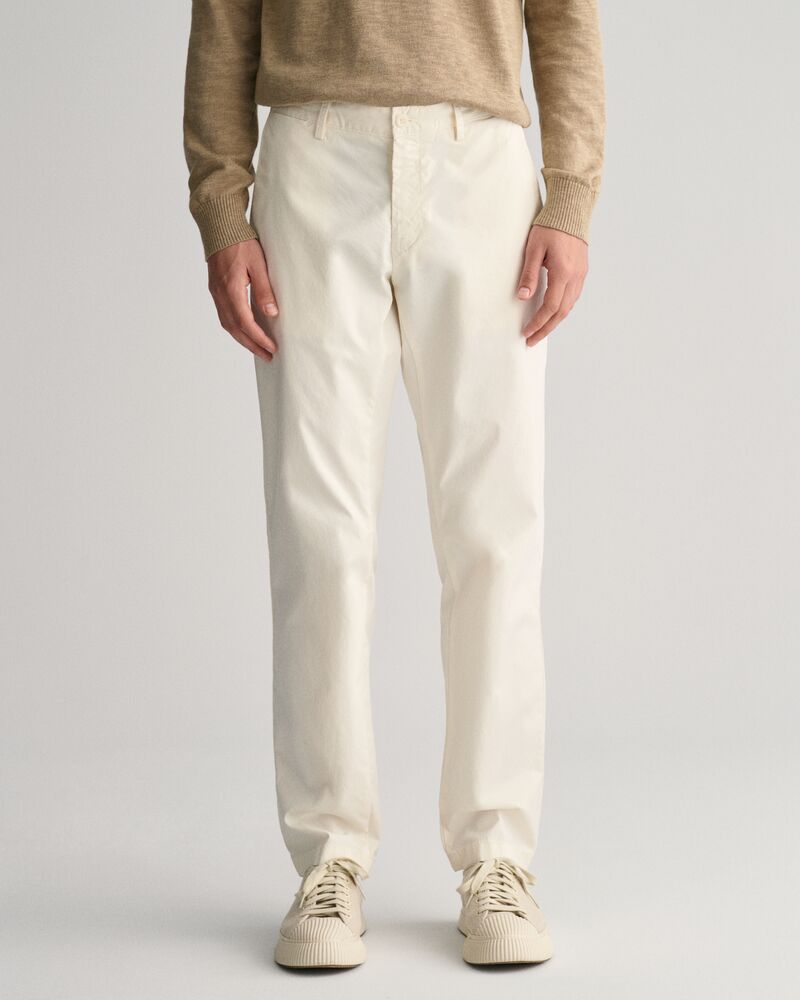 Slim Fit Sunfaded Chinos Cream / 30X32